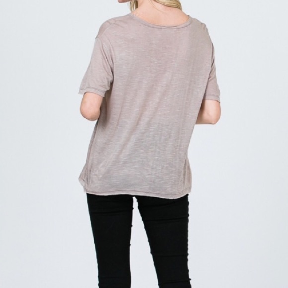 Tie in front basic top - Picture 2 of 2